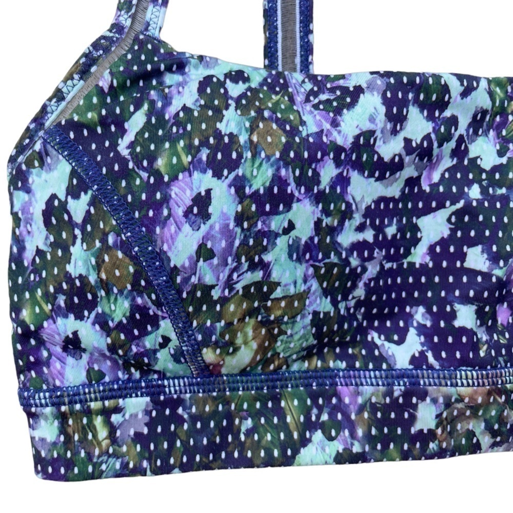 Lululemon Straight Up Bra Floral Size 6 - Picture 3 of 5